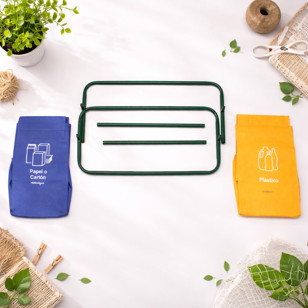 Contenedor de Reciclaje Doble Infantil